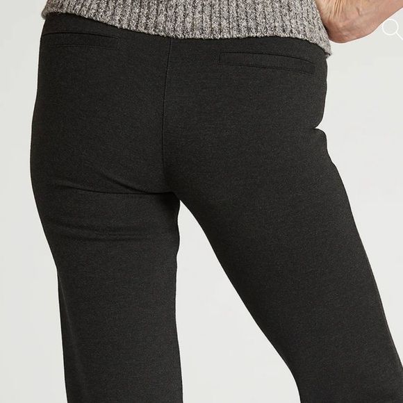 Betabrand Boot‎ Cut Classic Dress Pant Yoga Pant Charcoal Grey Size Medium - Picture 2 of 11